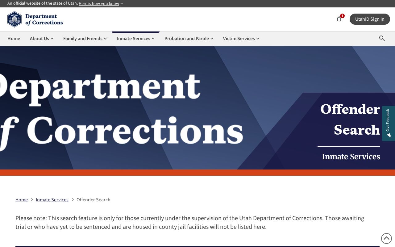 UDC offender search for Summit County released inmates